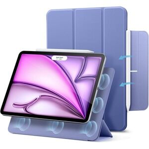 ESR Rebound iPad Air 13‎ M4 M3 M2 Trifold Magnetic Case Pencil Pro Lavender